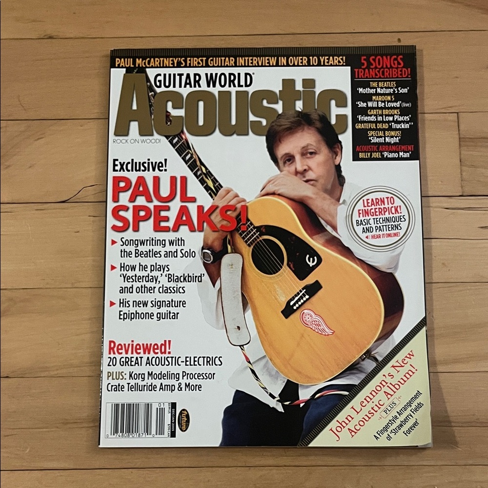 Guitar World Acoustic Magazine - Paul McCartney Cover Exclusive Interview